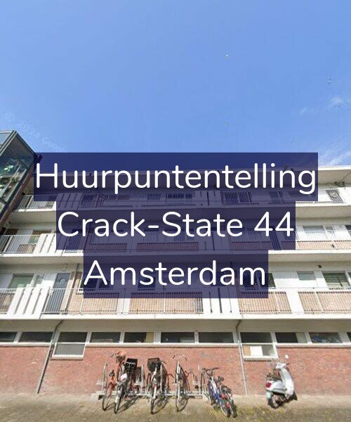 Foto gevel Huurpuntentelling voor Crack-State 44, Amsterdam
