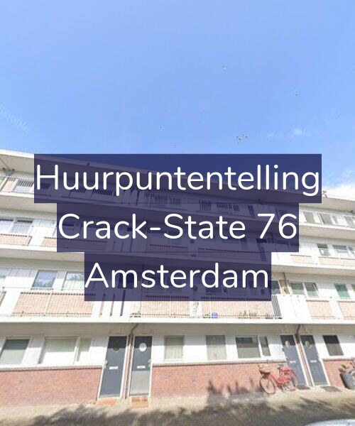Foto gevel Huurpuntentelling voor Crack-State 76, Amsterdam