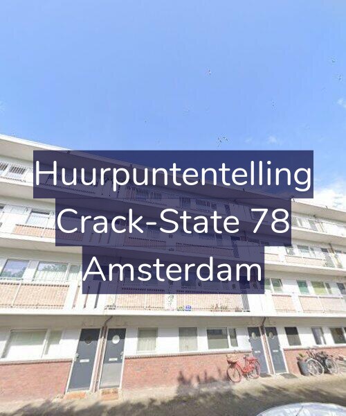 Foto gevel Huurpuntentelling voor Crack-State 78, Amsterdam