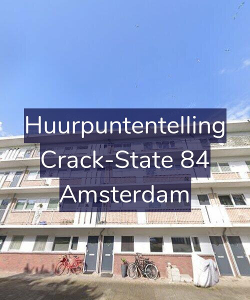 Foto gevel Huurpuntentelling voor Crack-State 84, Amsterdam