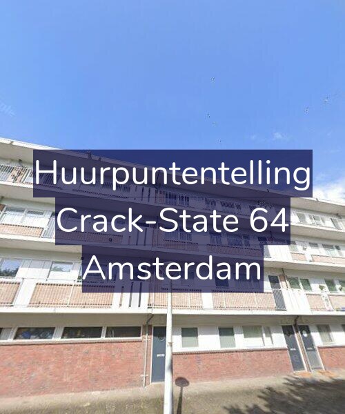 Foto gevel Huurpuntentelling voor Crack-State 64, Amsterdam