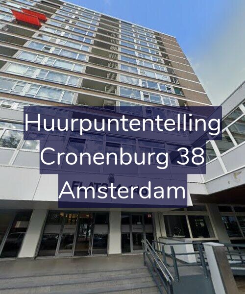 Foto gevel Huurpuntentelling voor Cronenburg 38, Amsterdam