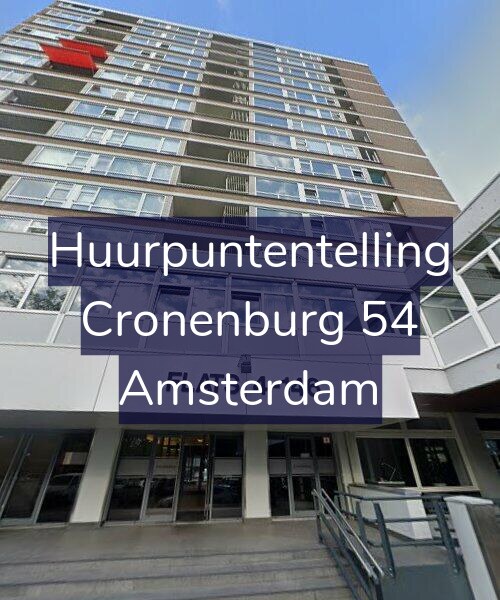 Foto gevel Huurpuntentelling voor Cronenburg 54, Amsterdam