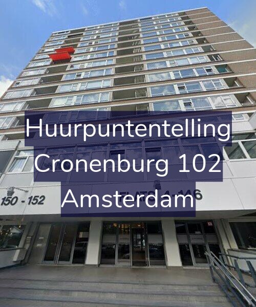Foto gevel Huurpuntentelling voor Cronenburg 102, Amsterdam