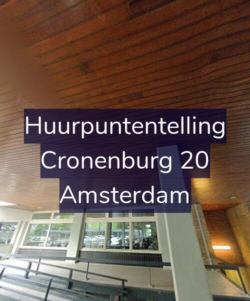 Foto gevel Huurpuntentelling voor Cronenburg 20, Amsterdam