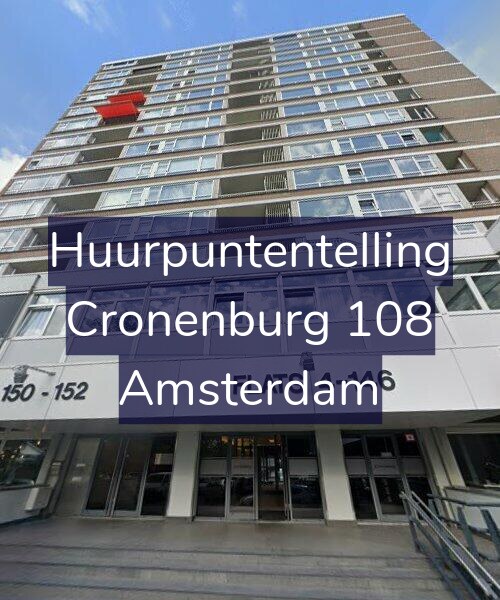 Foto gevel Huurpuntentelling voor Cronenburg 108, Amsterdam