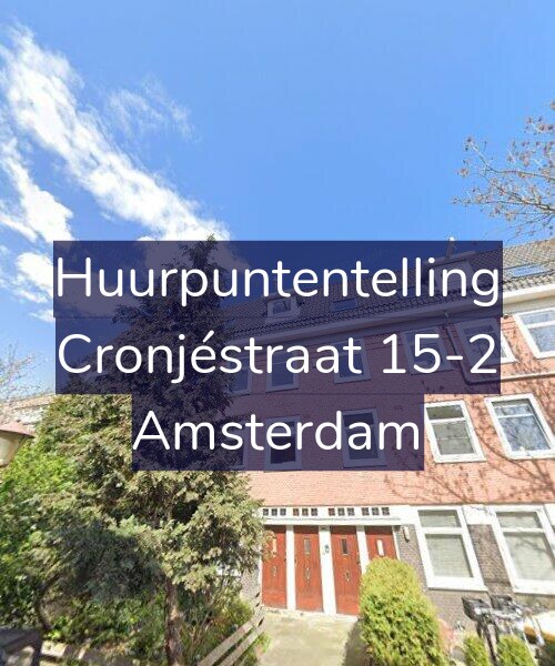 Foto gevel Huurpuntentelling voor Cronjéstraat 15-2, Amsterdam