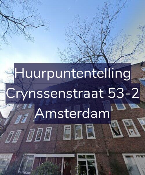 Foto gevel Huurpuntentelling voor Crynssenstraat 53-2, Amsterdam