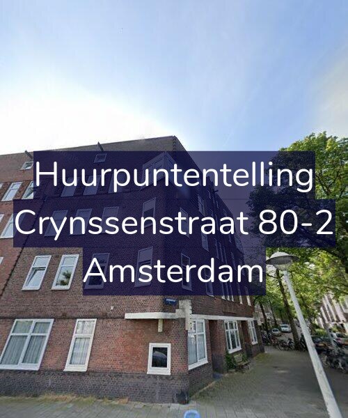 Foto gevel Huurpuntentelling voor Crynssenstraat 80-2, Amsterdam