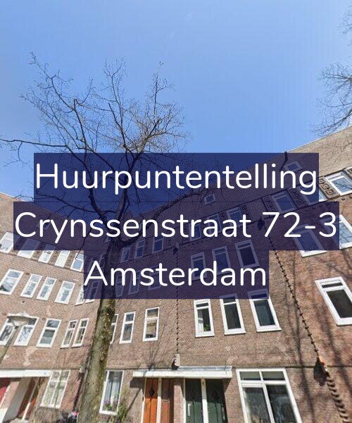 Foto gevel Huurpuntentelling voor Crynssenstraat 72-3, Amsterdam
