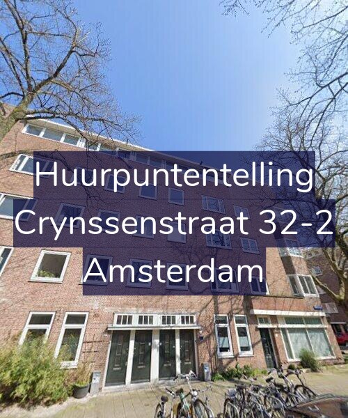 Foto gevel Huurpuntentelling voor Crynssenstraat 32-2, Amsterdam