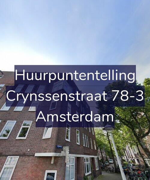 Foto gevel Huurpuntentelling voor Crynssenstraat 78-3, Amsterdam