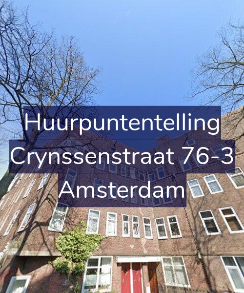 Foto gevel Huurpuntentelling voor Crynssenstraat 76-3, Amsterdam