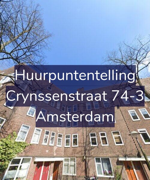 Foto gevel Huurpuntentelling voor Crynssenstraat 74-3, Amsterdam