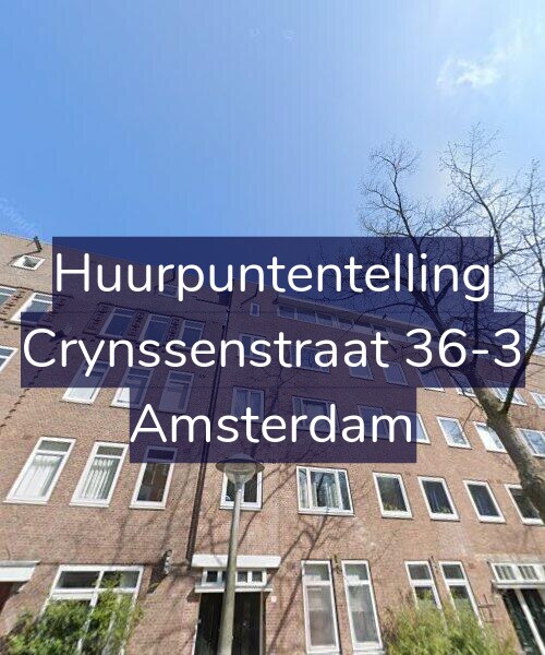 Foto gevel Huurpuntentelling voor Crynssenstraat 36-3, Amsterdam