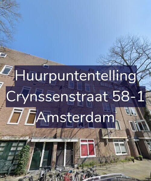 Foto gevel Huurpuntentelling voor Crynssenstraat 58-1, Amsterdam