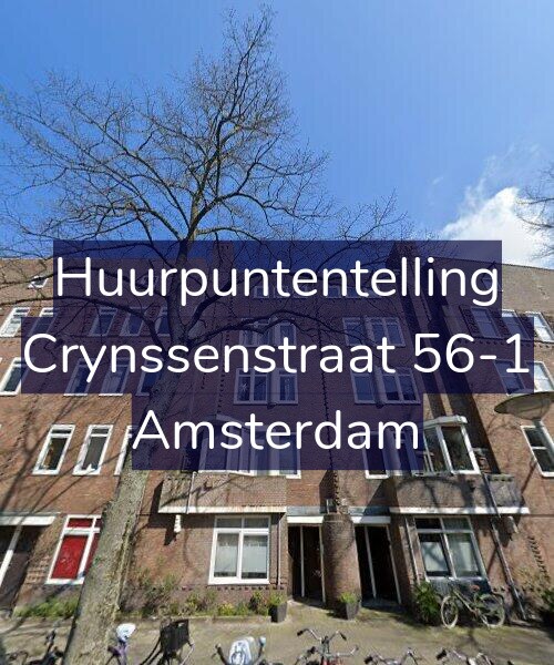 Foto gevel Huurpuntentelling voor Crynssenstraat 56-1, Amsterdam