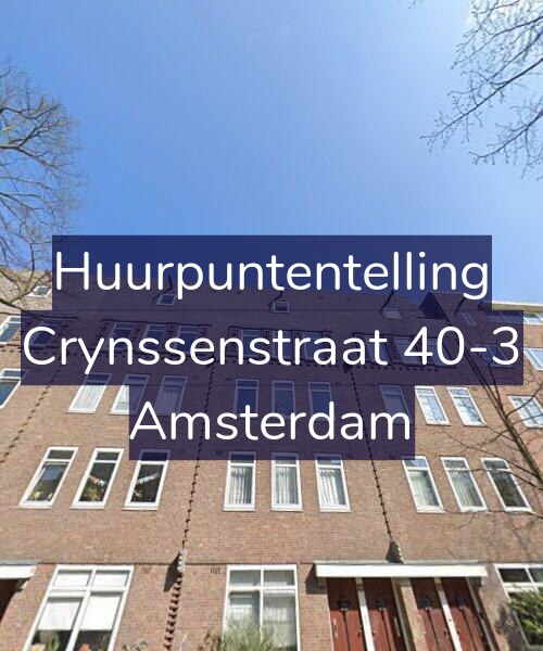 Foto gevel Huurpuntentelling voor Crynssenstraat 40-3, Amsterdam