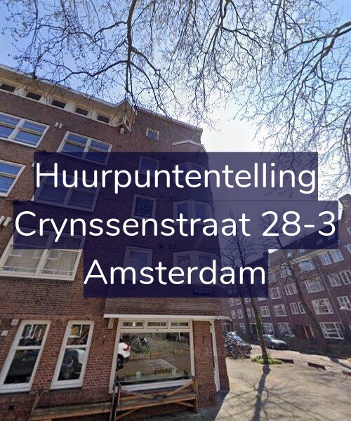 Foto gevel Huurpuntentelling voor Crynssenstraat 28-3, Amsterdam