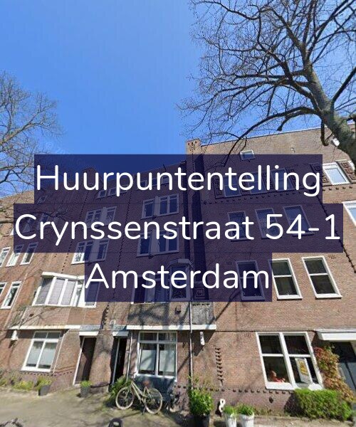 Foto gevel Huurpuntentelling voor Crynssenstraat 54-1, Amsterdam