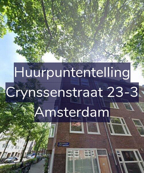 Foto gevel Huurpuntentelling voor Crynssenstraat 23-3, Amsterdam