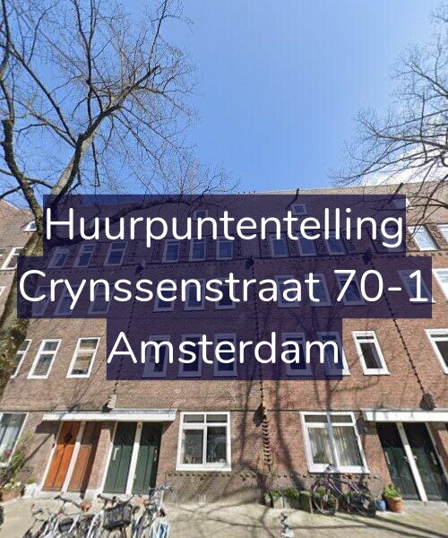 Foto gevel Huurpuntentelling voor Crynssenstraat 70-1, Amsterdam