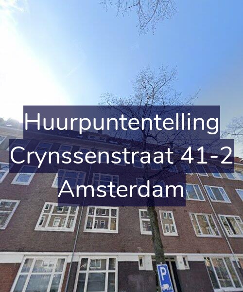 Foto gevel Huurpuntentelling voor Crynssenstraat 41-2, Amsterdam