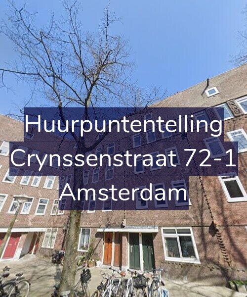 Foto gevel Huurpuntentelling voor Crynssenstraat 72-1, Amsterdam