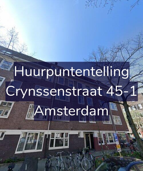 Foto gevel Huurpuntentelling voor Crynssenstraat 45-1, Amsterdam