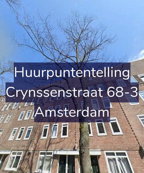 Foto gevel Huurpuntentelling voor Crynssenstraat 68-3, Amsterdam
