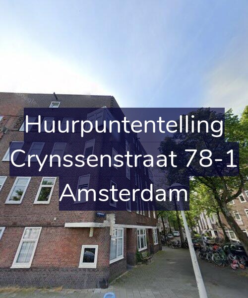 Foto gevel Huurpuntentelling voor Crynssenstraat 78-1, Amsterdam