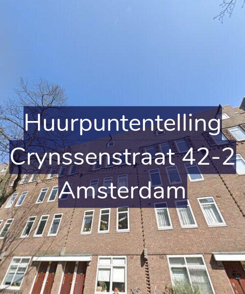 Foto gevel Huurpuntentelling voor Crynssenstraat 42-2, Amsterdam