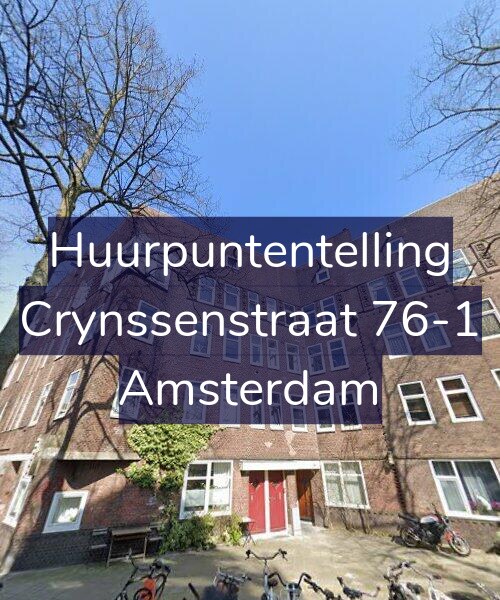 Foto gevel Huurpuntentelling voor Crynssenstraat 76-1, Amsterdam