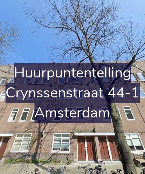 Foto gevel Huurpuntentelling voor Crynssenstraat 44-1, Amsterdam