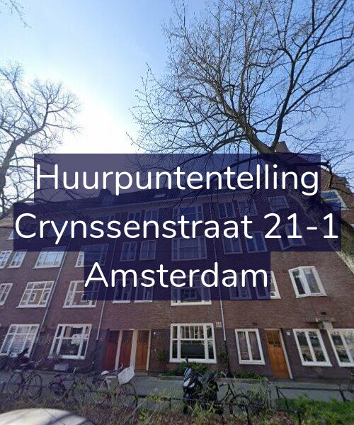 Foto gevel Huurpuntentelling voor Crynssenstraat 21-1, Amsterdam