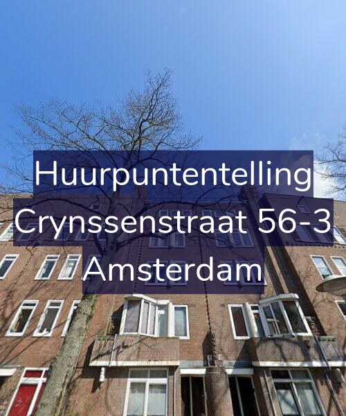 Foto gevel Huurpuntentelling voor Crynssenstraat 56-3, Amsterdam