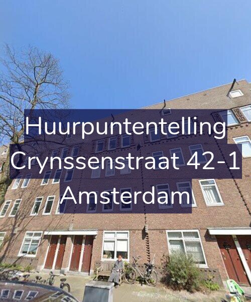 Foto gevel Huurpuntentelling voor Crynssenstraat 42-1, Amsterdam