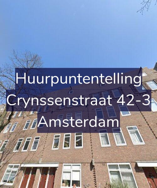 Foto gevel Huurpuntentelling voor Crynssenstraat 42-3, Amsterdam