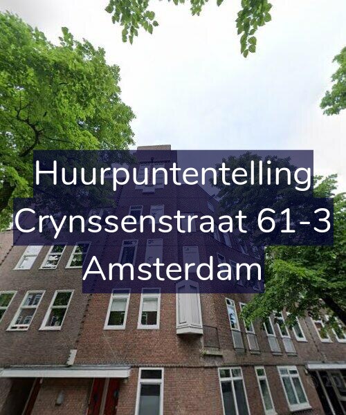 Foto gevel Huurpuntentelling voor Crynssenstraat 61-3, Amsterdam