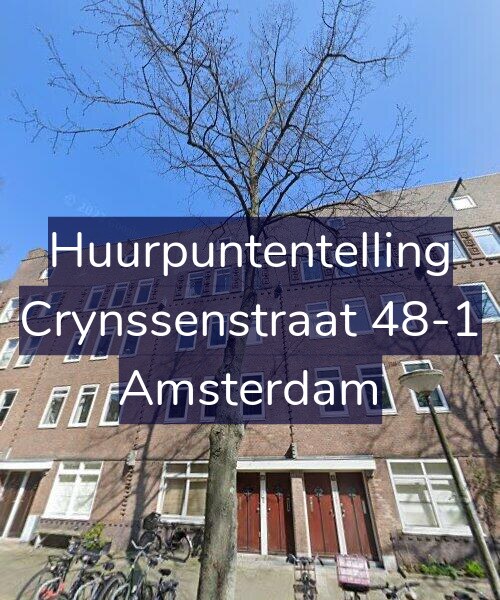 Foto gevel Huurpuntentelling voor Crynssenstraat 48-1, Amsterdam