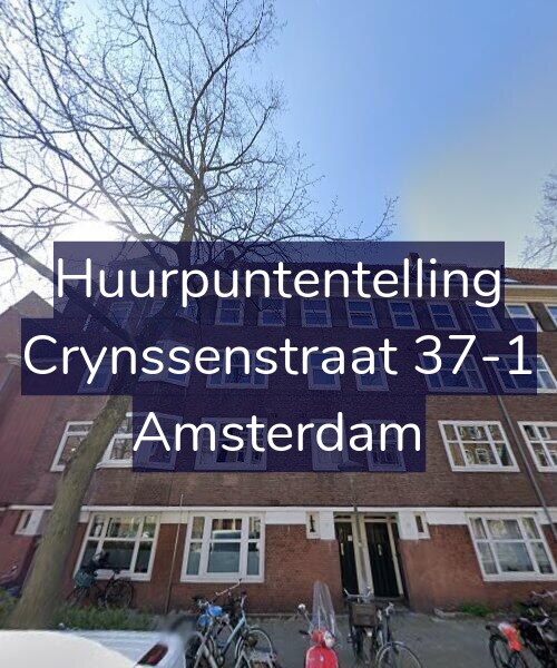 Foto gevel Huurpuntentelling voor Crynssenstraat 37-1, Amsterdam