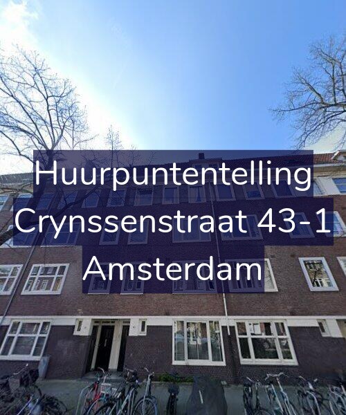 Foto gevel Huurpuntentelling voor Crynssenstraat 43-1, Amsterdam