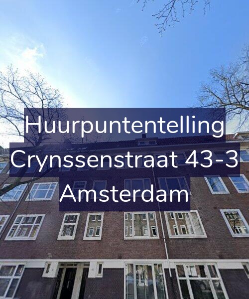 Foto gevel Huurpuntentelling voor Crynssenstraat 43-3, Amsterdam