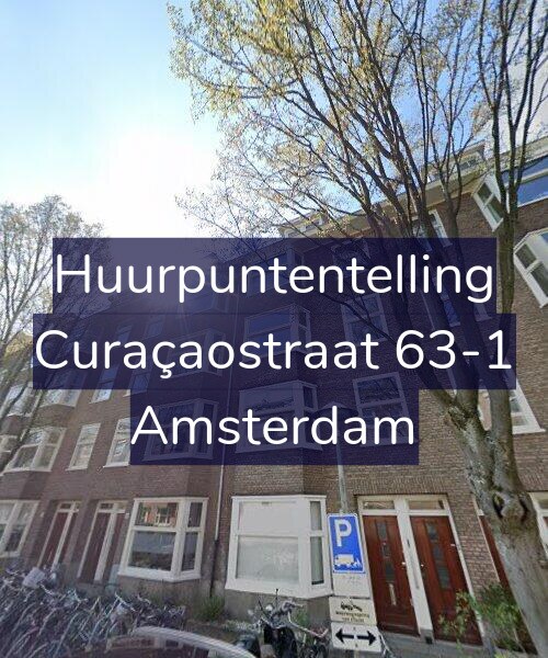 Foto gevel Huurpuntentelling voor Curaçaostraat 63-1, Amsterdam