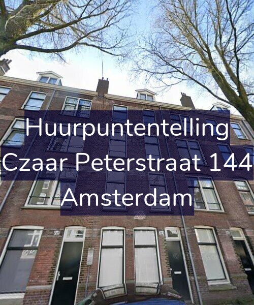 Foto gevel Huurpuntentelling voor Czaar Peterstraat 144, Amsterdam