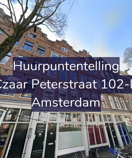 Foto gevel Huurpuntentelling voor Czaar Peterstraat 102-B, Amsterdam