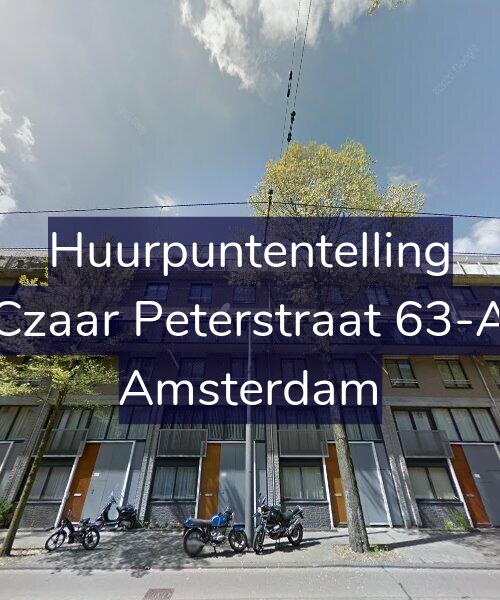 Foto gevel Huurpuntentelling voor Czaar Peterstraat 63-A, Amsterdam