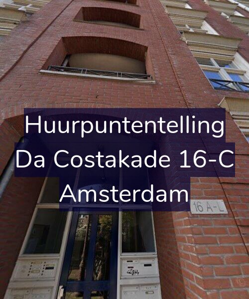 Foto gevel Huurpuntentelling voor Da Costakade 16-C, Amsterdam