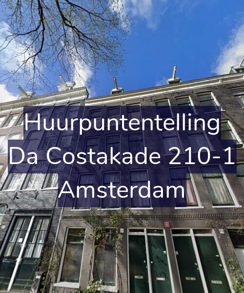 Foto gevel Huurpuntentelling voor Da Costakade 210-1, Amsterdam