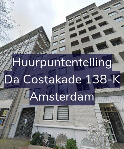 Foto gevel Huurpuntentelling voor Da Costakade 138-K, Amsterdam